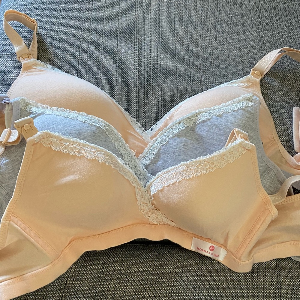 3 Pack of Momma’s Shop size small bras